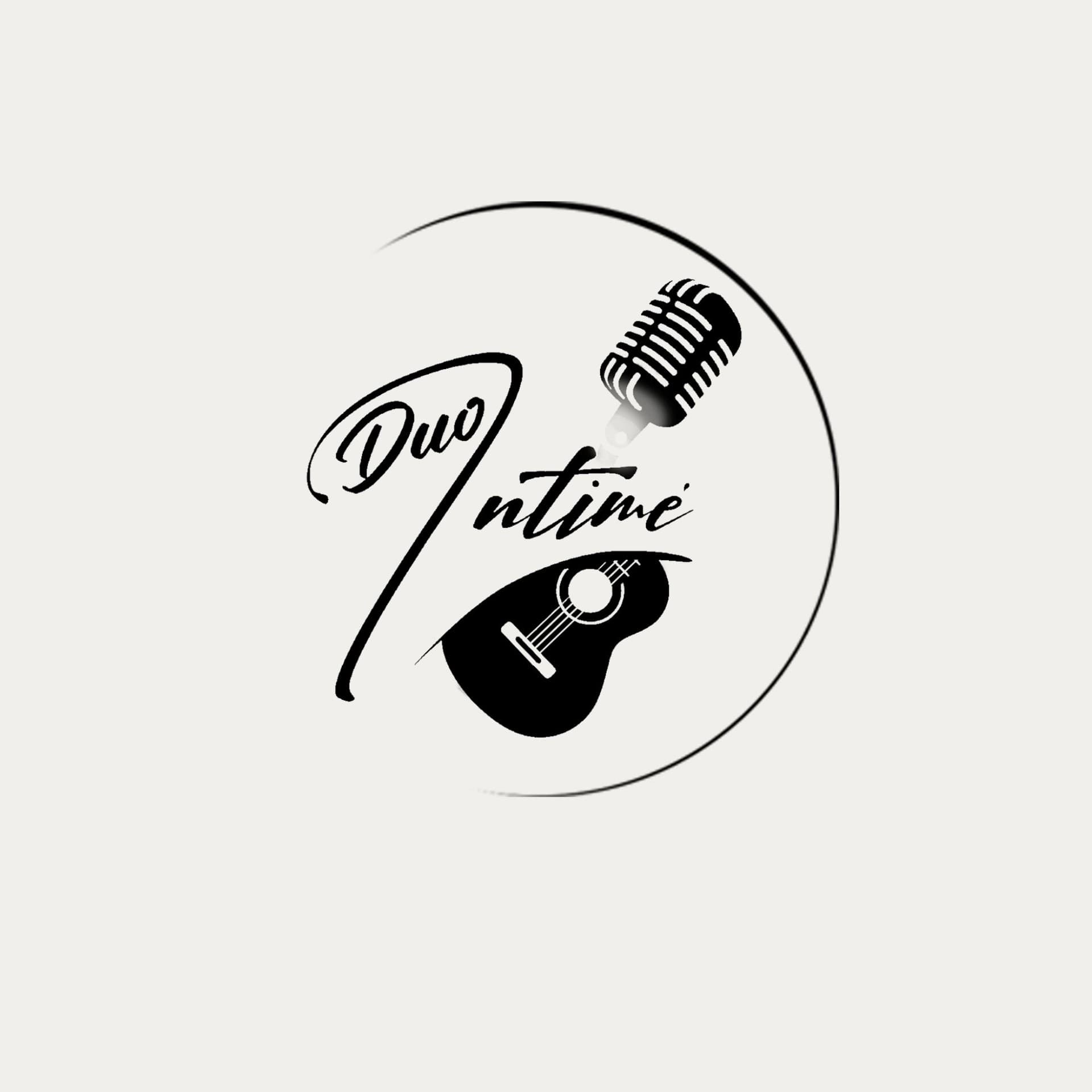 Logotipo do Duo Intimè com violão